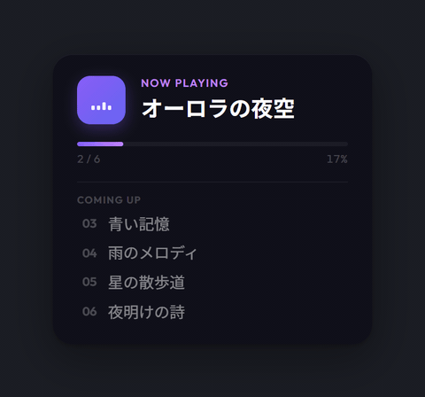 Floating Card