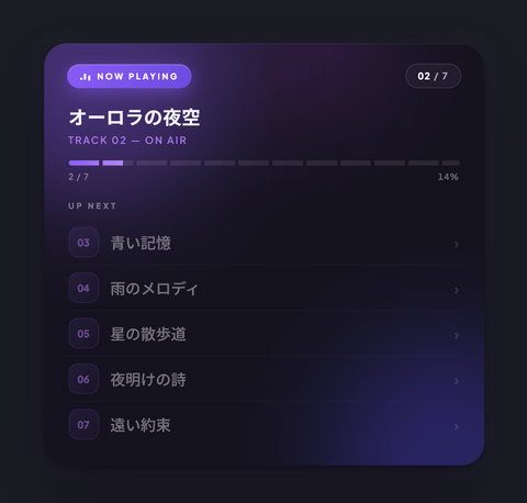 Floating Card