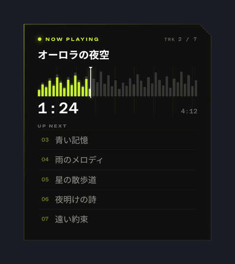 Player テーマのプレビュー